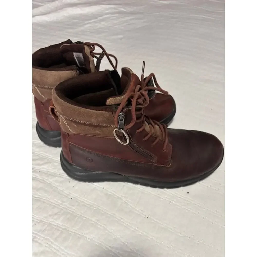 Anodyne Work Boots Men’s Size 13 Brown Leather Lace‑Up Durable Comfort